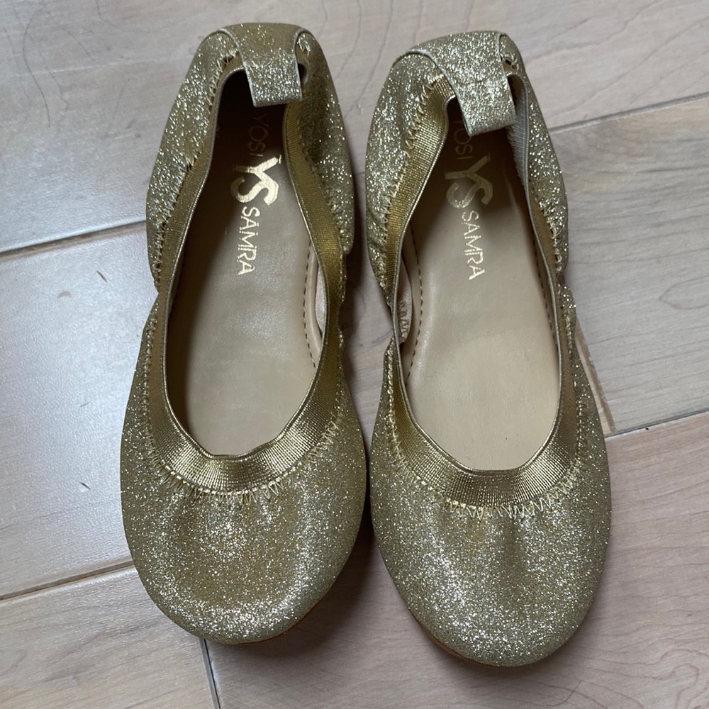 Yosi samra girls ballerina foldable shoes flats